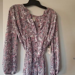 Boho style Paisley blouse